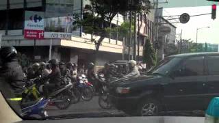 Traffic scenes in Jakarta, Indonesia