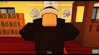 praying eid prayer in roblox