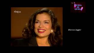 1990 0709 UDEUD Ángel Casas entrevista a Bianca Jagger