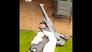 KWC Luger p08 shooting