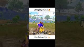 Car spray clutch in battleground mobile India🔥|| #bgmi #shorts #1v4clutch