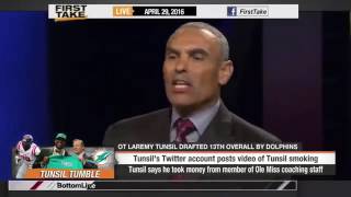 ESPN First Take Today   Laremy Tunsil Admits To Taking Money From Ole Miss Coaches