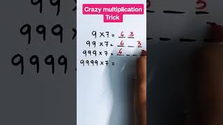 Crazy Multiplication Trick ||🤯😱||#maths#shorts#tricks