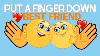 Put a finger down BEST FRIENDS EDITION| Fun interactive quiz for best friends @Guessagain102