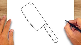 How to draw Butcher Knife