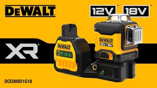 DEWALT® France | Laser multi-lignes 3 X 360° XR18V 2AH LI-ION FAISCEAU VERT -  DCE089D1G18