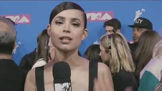 Sofia Carson - Reveal how Jennifer Lopez inspired them | 2018 VMAs