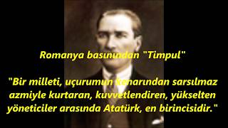 Dış Basında Atatürk Hakkında Çıkan Haberler