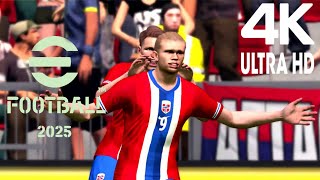 eFootball 2025 NORWAY VS SLOVENIA  Full Gameplay pc Gameplay 4K