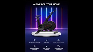 Ovicx WEKEEP: Most Affordable Smart Fitness Bike Data Tracker | Variety of Courses | Easy-To-Adjust