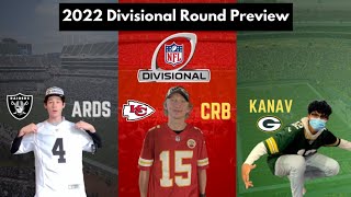 2022 NFL DIVISIONAL ROUND PREDICTIONS with A'sRaidersDubsSharks and Kanav!