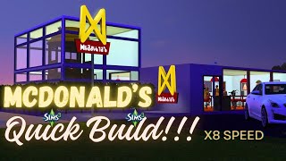 The Sims 3 SPEED BUILD | McDonald's