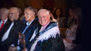 Sir Richard Faull bestowed korowai and tokotoko for services to Māori and neuroscience