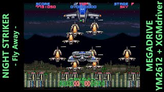 [BGM] NIGHT STRIKER -Fly Away- [MEGADRIVE XGM driver](not MEGA-CD)