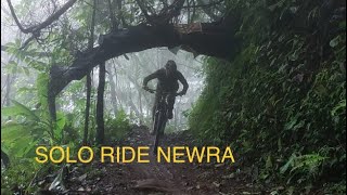 Solo Ride Hutan NEWRA bike park ditambah Hujan dan kabut tebal dan angin yang kencang …