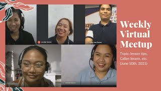 June 10th WEEKLY VIRTUAL MEETUP || HOME-BASED NATIVECAMP TEACHERS