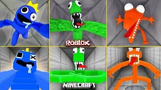 ROBLOX Rainbow Friends FINAL SCENE with ALL JUMPSCARES vs MINECRAFT part