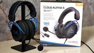 HyperX Alpha S - BLUE 7.1 Surround Gaming Headphone | Unboxing