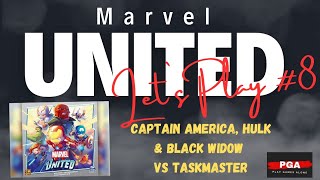 Marvel United Let's Play #8. Captain America, Black Widow & Hulk vs. Taskmaster