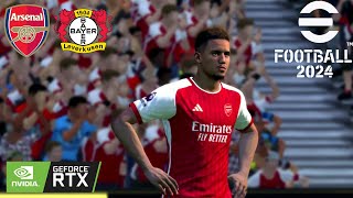 efootball 2024 Update New Gameplay  ARSENAL 🆚 BAYER LEVERKUSEN