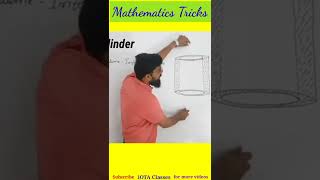 Cylinder | Volume of Cylinder | Hollow Cylinder | iota classes #shorts #maths #maths