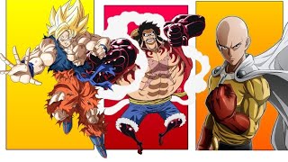 Goku Vs Luffy Vs Saitama Power Levels Over The Years