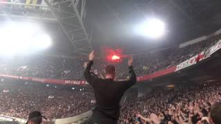 AJAX - PSV ( 3 - 1 ) 1-12-2012 : Feest na de 1-0 van Siem de Jong