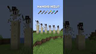 Minecraft'ın en Hızlı Küreği Hangisi? #shorts