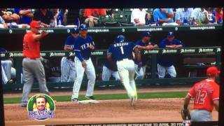 Sniper gets Elvis Andrus Texas Rangers MLB BLOOPER