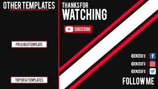 how to make outro and intro for youtube video ll