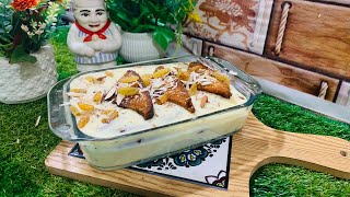 ye meetha bnany me sirf 5 mint lagyn gy || Instant shahi tukda Recipe by Sehar food and vlogs