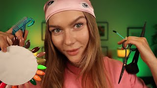 Fastest ASMR Haircut, Makeup, Manicure, Brows & Lashes, Styling) You Are Late For Your Appointment