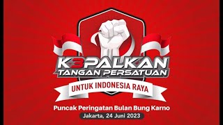 1.000 PENGURUS PDI PERJUANGAN KOTA BEKASI MENGIKUTI PERINGATAN BULAN BUNG KARNO DI GELORA BUNG KARNO