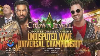 WWE Crown Jewel 2023 LA Knight vs Roman Reigns 2K23 Simulation