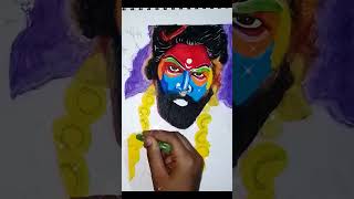 Pushpa art with pushpa song #pushpa #drawing #shorts