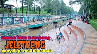 taman jeletreng, taman kota 2 serpong banyak permainan anaknya, naik delman, naik mobilan, perosotan