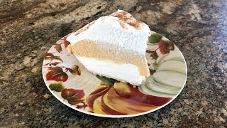 Pumpkin Cream Pie | No-Bake | Thanksgiving | Christmas