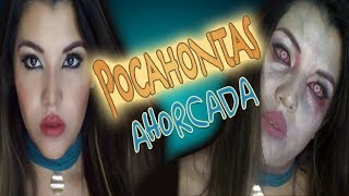 POCAHONTAS ahorcada Halloween makeup tutorial