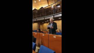 Intervención ante la Asamblea Parlamentaria del Consejo de Europa: