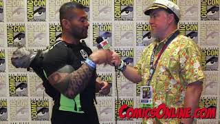 SDCC 2023 - Witchboard - Kade Vu & Chronos the pug dog