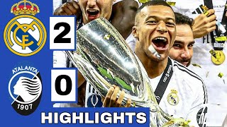 ⚪️Real Madrid vs Atalanta (2-0) Extended HIGHLIGHTS | UEFA Super Cup 2024