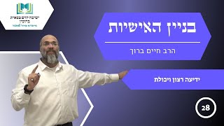 בניין אישיות | שיעור 28 - ידיעה רצון ויכולת | הרב חיים ברוך | [תשפ"ד]