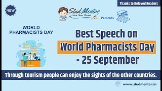 Best Speech on World Pharmacists Day - 25 September 2024