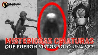 Misteriosas Criaturas que fueron VISTAS SÓLO UNA VEZ