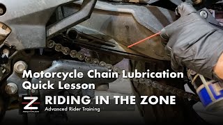 How to lubricate a motorcycle chain