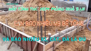 Cần Bao Nhiêu Cát, Đá và Xi Măng Cho Móng Nhà Bạn || Sự Construction