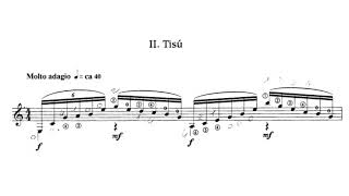 Julio César Oliva: Suite Montebello, for Guitar (Score video)