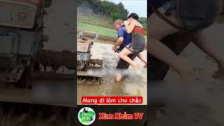 Cày một lúc 2 ruộng #shortsfeed #tintuc #tinnong #shots