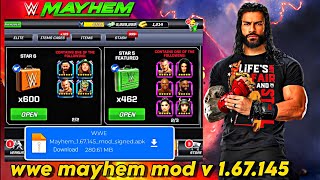 WWE MAYHEM Version 1.67.145 mod crashing problem fix #WWE