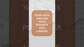 PERHATIKAN! POSISI TIDUR INI SANGAT BAIK UNTUK ASAM LAMBUNG #shorts